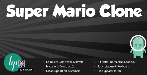 Super Mario Clone - Platformer with Leaderboard - CodeCanyon Item for Sale