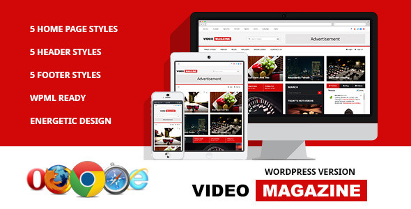 Video Magazine - WordPress Magazine Theme - News / Editorial Blog / Magazine