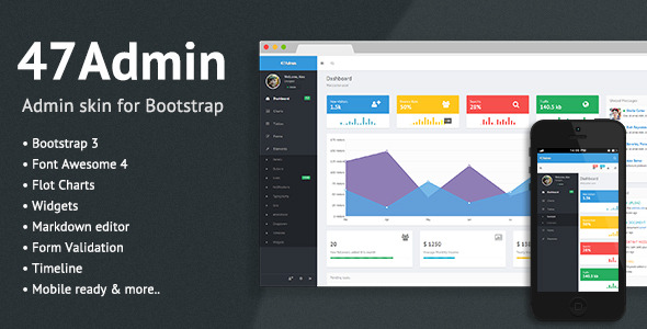 47Admin - Bootstrap Admin Skin - CodeCanyon Item for Sale