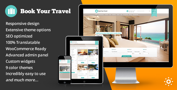 Book Your Travel - Online Booking WordPress Theme - Travel Retail