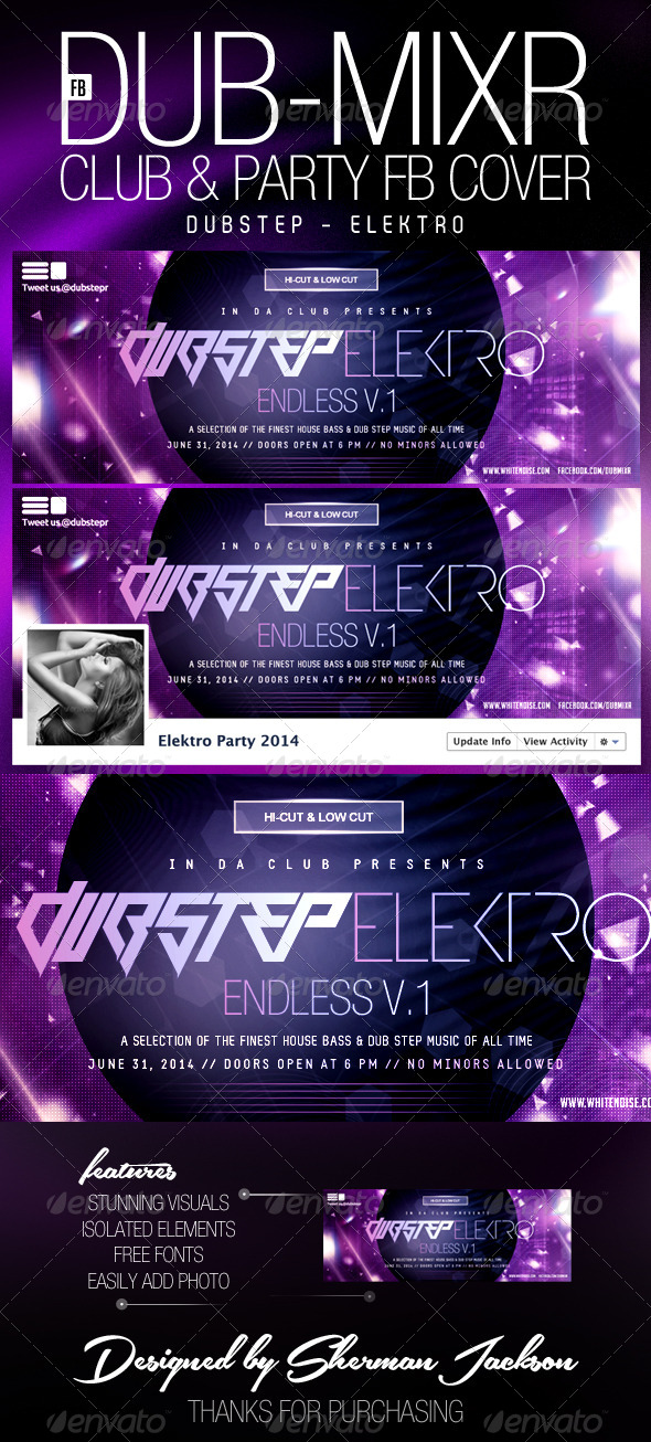 Dubstep DubMixr Party FB Cover (Facebook Timeline Covers)